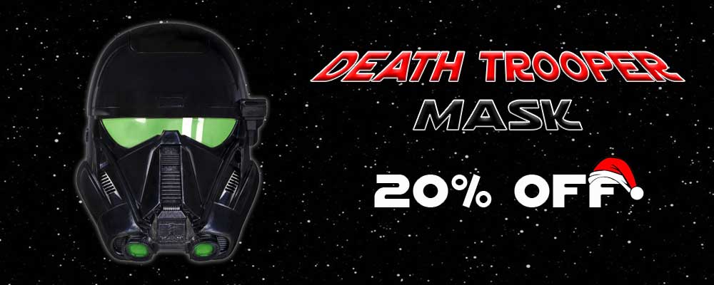 Christmas Sales at Jedi-Robe.com Death Trooper Mask 20% off